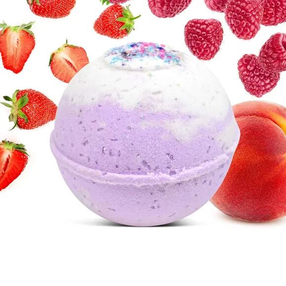 "Unicorn Poop" Organic Bath Bomb in kraft box - 5 oz - Picture 3 of 7